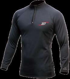 Flatlock seams. Can be worn on its own or underneath as added thermo protction.