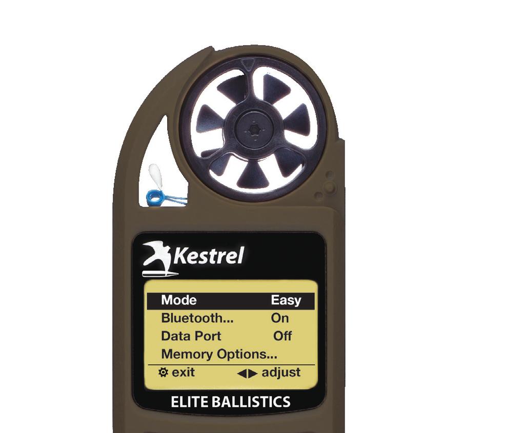 8 At this point your Kestrel is ready for use. If you are new to using a Kestrel, we recommend starting with Easy Mode which provides a streamlined set of features for easier operation.