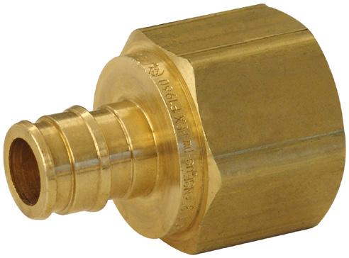 PEX plumbing systems PEX plumbing systems ProPEX LF brass female threaded adapters ProPEX LF brass female threaded adapters connect Uponor PEX tubing to female NPT threads and are intended as