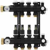 EP heating manifolds Radiant and hydronic piping systems EP heating manifold assemblies feature isolation valves and balancing valves with flow meters, and come fully assembled, ready for