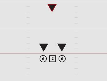 If the offense aligns with no tight ends, the defense may still align with four players on the line of scrimmage, but they must be positioned over