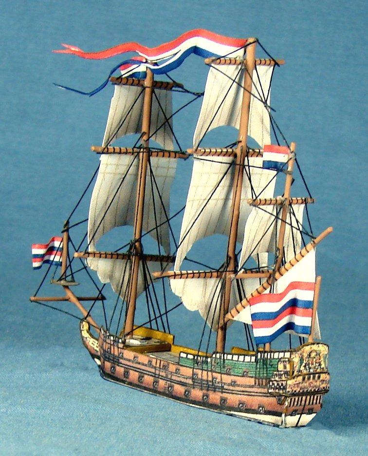 Ships of the ANGLO-DUTCH WARS in 1:600 scale Kit #200 54 gun ship