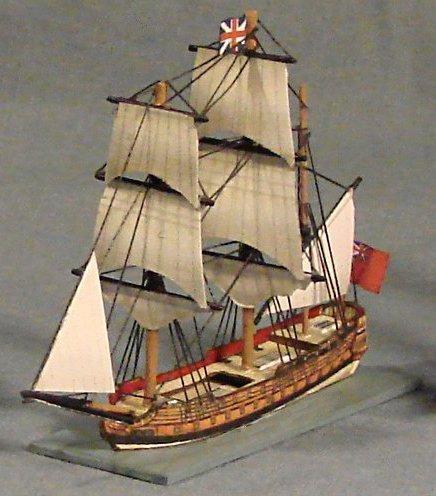 Ships of the Mid-Eighteenth Century in 1:900 scale Kit #100 64 gun ship of the