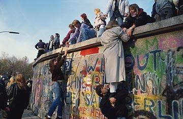 The Berlin Wall, the paramount symbol of the Cold War and the division of Europe,