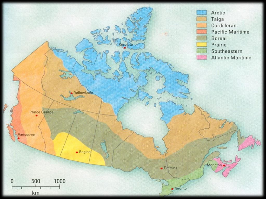 Canada s Climate Regions Within Canada, areas with similar climates can be grouped together