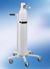 10 MOBILE GAS SUPPLY IDEAL FOR RELIABLE, MOBILE PATIENT CARE OXYRATOR WITH OR WITHOUT ASPIRATION Allows mobility: a mobile oxygen treatment device, optionally with or without aspiration, is available