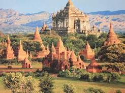 With an area of 676,578 km², Myanmar is almost twice the size of