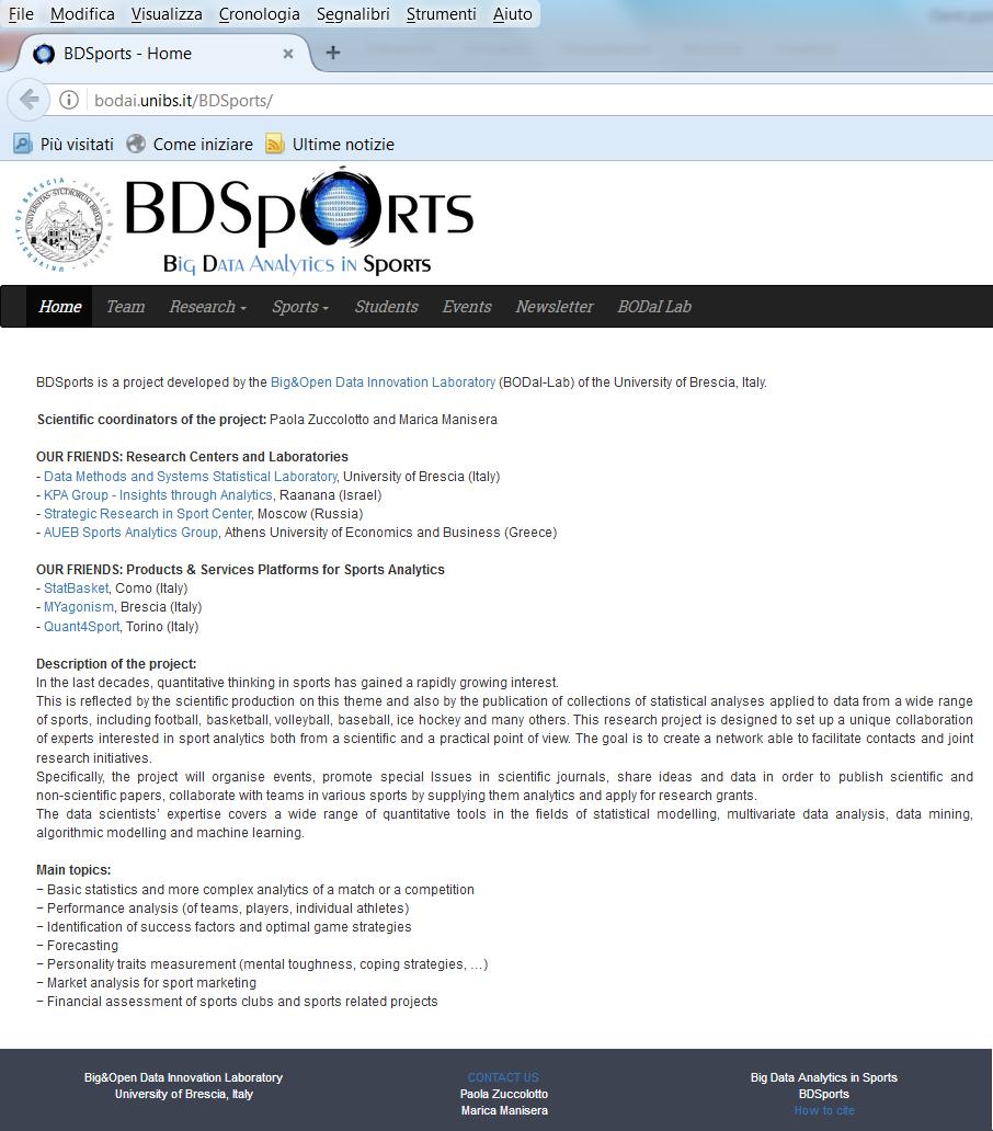 BDSports, a network of people interested in