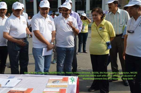 World Environment Day 2016: Brief Report CMS ENVIS was celebrated The World Environment Day-2016 at Connaught Place Raahgiri, New Delhi with association of all