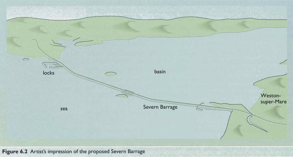 Proposed Severn Barrage (1989) Never constructed, but