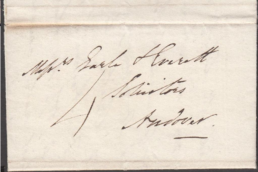reverse fine AYR date stamp DEC 7 1839 and boxed No 1" receiver s hand stamp.