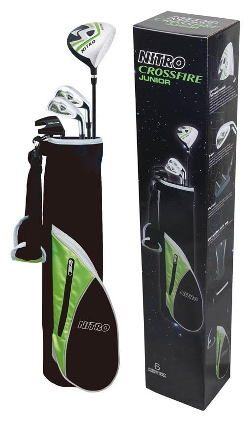 junior pro stand bag 2 head covers Age 9 to 12 CHILD S CROSSFIRE 6 PIECE SET COST $41.00 MSRP $69.