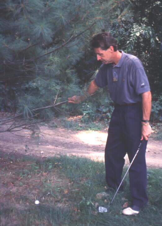 13-2. Don t Improve lie, Area of Intended Stance, Swing or Line of Play A player must not improve the