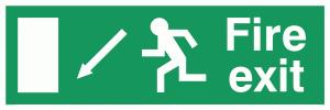 Guidance on compliance FIRE ESCAPE SIGNS Green And White (Safe Condition) Any safety sign that is green with white lettering and symbols is deemed a safe condition sign and is one to be followed in