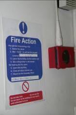 Some fire doors will have automatic door closers fitted (connected to the fire alarm system) so the signs will say Automatic Fire Door Keep Clear or similar.