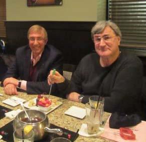 The District Board meeting was held at the Melting Pot with 12 GreeneBucs members