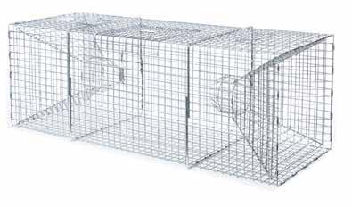 They are constructed from heavy duty 1 x 1 14 gauge mesh wire which is coated with the same durable plastic used on lobster pots to withstand corrosive saltwater.