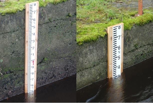 O Leary) Figure 5-20: Depth gauge installed at silver eel weir on Clarebane