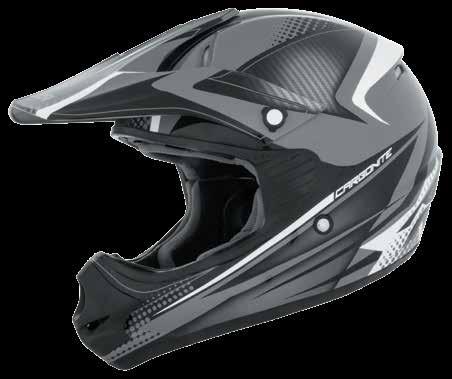 NEW! CYBER UX-23 ABS shell construction Stealth aerodynamic style for motocross performance Removable and washable air comfort liner and cheek pads Removable and