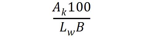 i) The angle of roll for ships with anti-rolling devices should be determined without taking into account the operation of these devices. X 1 = factor as shown in Table 4.