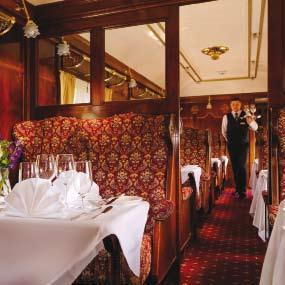 dine at the pullman Ireland s most unique dining experience Step back in time and dine aboard the Pullman Restaurant. The Pullman comprises two of the original train carriages of the Orient Express.