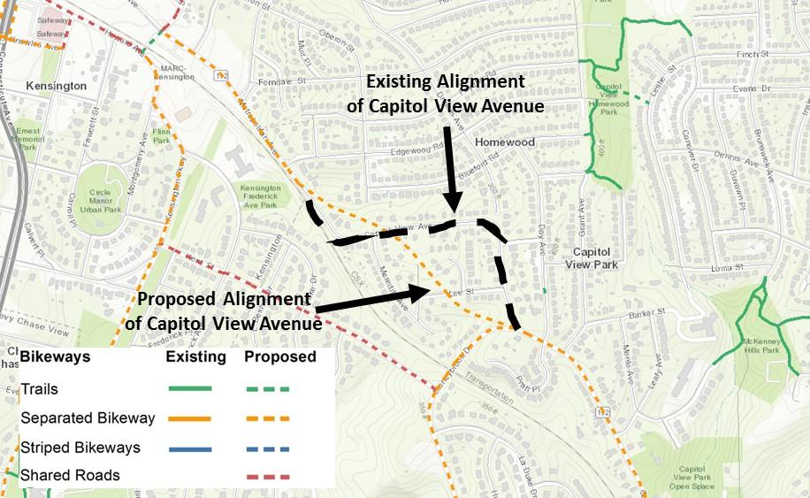 Issue 15: Bikeway Recommendation on Capitol View Avenue Ulla Buchholz of the Capitol View Avenue Neighborhood Association commented that the proposed bikeway on Capitol View Avenue should follow the