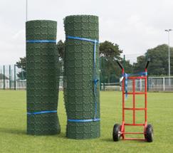 resin bag for transportation You will notice each pitch roll is strapped together using two blue safety straps per pitch roll (positioned 30cm from each end).