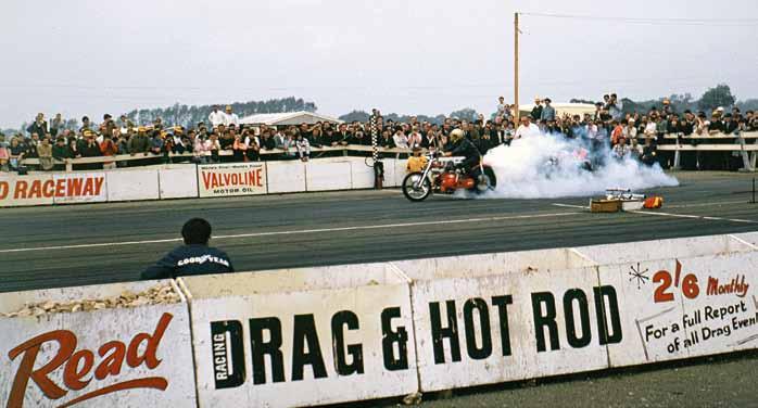 Santa Pod opens 1966 that ran a best of 12.86s and also blew Al Eckstrand s Charger into the weeds more than once.