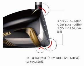 Straight & Smart HONMA BERES S / IS-06 Product summary <S-06 FW> Longer distance KEY GROOVE AREA in the sole and