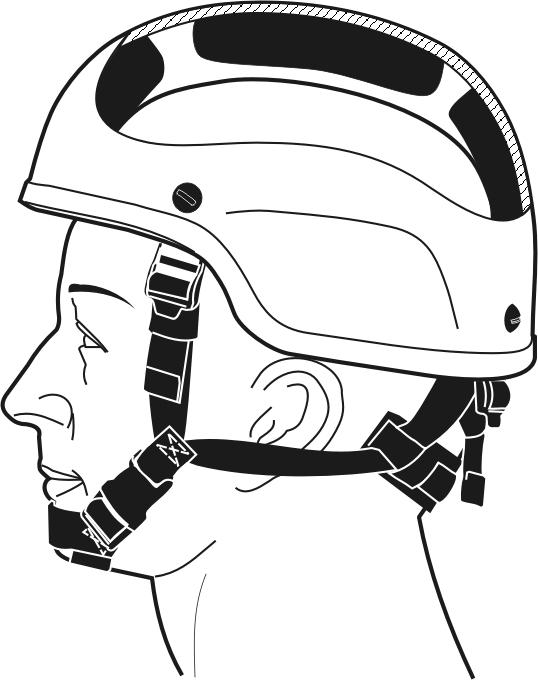 TM 10-8470-204-10 0007 00 If crown pad does not hit head (wearer cannot feel pad), then helmet