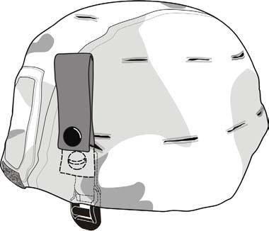 TM 10-8470-204-10 0012 00 eyewear retention strap helmet cover screw (shown under cover)