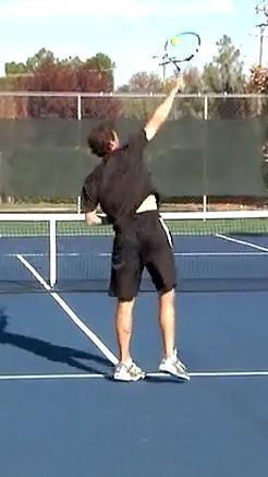 Start on the baseline in a platform stance Try keeping the back foot more in