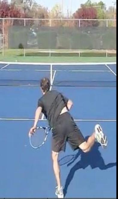 Putting It All Together: Full Serve Motion Get into the platform stance: use the Federer or Sampras stance Focus on getting in a comfortable starting position Feel the shoulder turn with the first