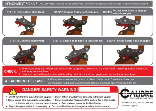 SAFETY SAFETY DECALS The Ram-Tilt operation instructions are to be fitted inside the cab in