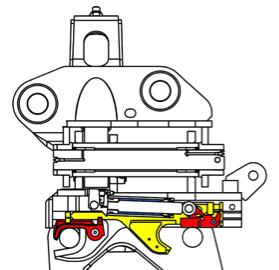 1 2 3 1 Fully extend slide and ensure that front safety latch is fully open Line up attachment and engage front pin Fully retract slide and ensure that front safety latch is engaged over front pin 4
