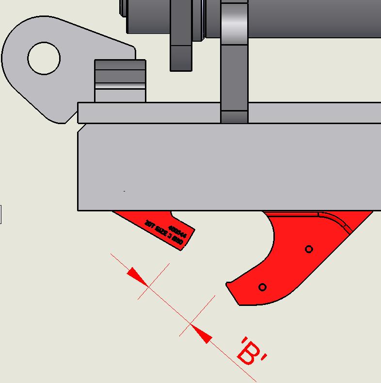 MAINTENANCE REAR LATCH Must fully EXTEND slide to lock safety latch Must PULL DOWN latch and measure gap in between Use a ruler to measure the distance between the bottom of the jaw to the tip of the