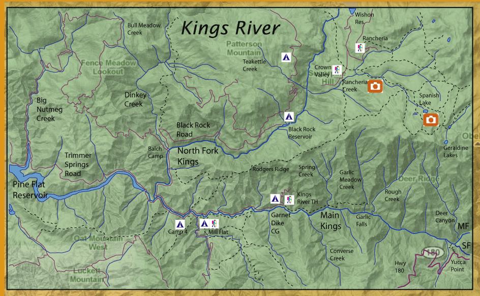 Kings River More information regarding the Kings from Steve Ojai Web-site (check it out) The Kings River above Pine Flat Reservoir is a wild trout only water.