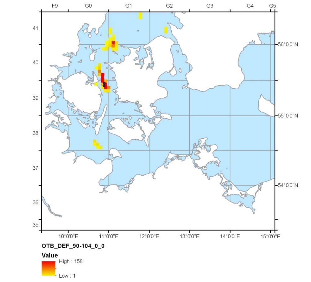 Western Baltic: Bottom otter trawl targeting demersal fish (OTB_DEF_90-104_0_0) Observed Total