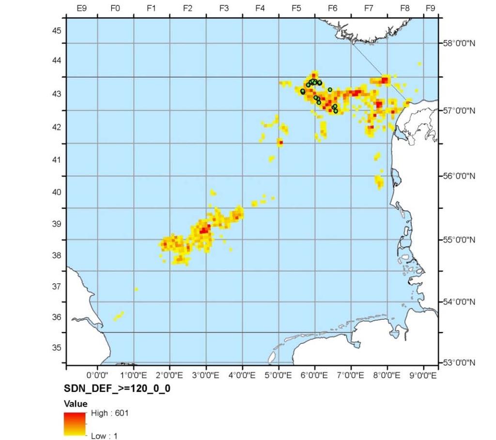 North Sea: Anchored seine targeting demersal fish (SDN_DEF_>=120_0_0) Observed Total (IV)