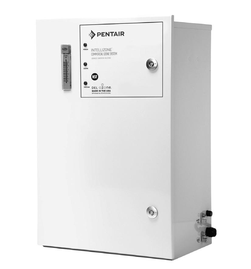 COMMERCIAL INTELLIZONE COMMERCIAL OZONE GENERATOR Featured Highlights Integrated Ozone Safety Management System Powder-coated steel enclosure designed to NEMA-3R specifications for corrosion-free