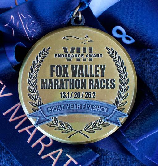 It is an extra medal for each of our multi year finishers showing how many years you ve been running Fox Valley.