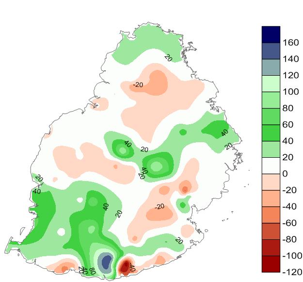2: Regional rainfall distribution (based on 23 stations) July 2018 was slightly wetter than normal. The rainfall was mainly due to perturbation in the easterlies and frontal systems.