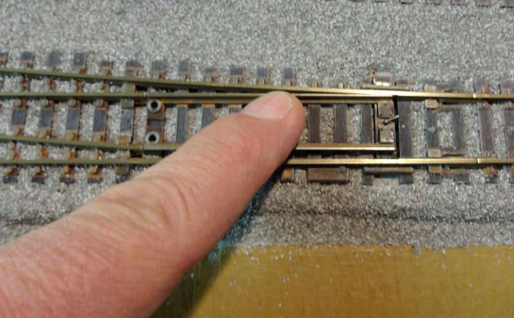 Ballasting Track After the Matte Medium has completely