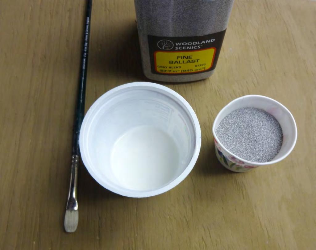 Tools & Materials: A ½ paint brush to spread the Matte Medium A plastic cup for diluted Matte Medium