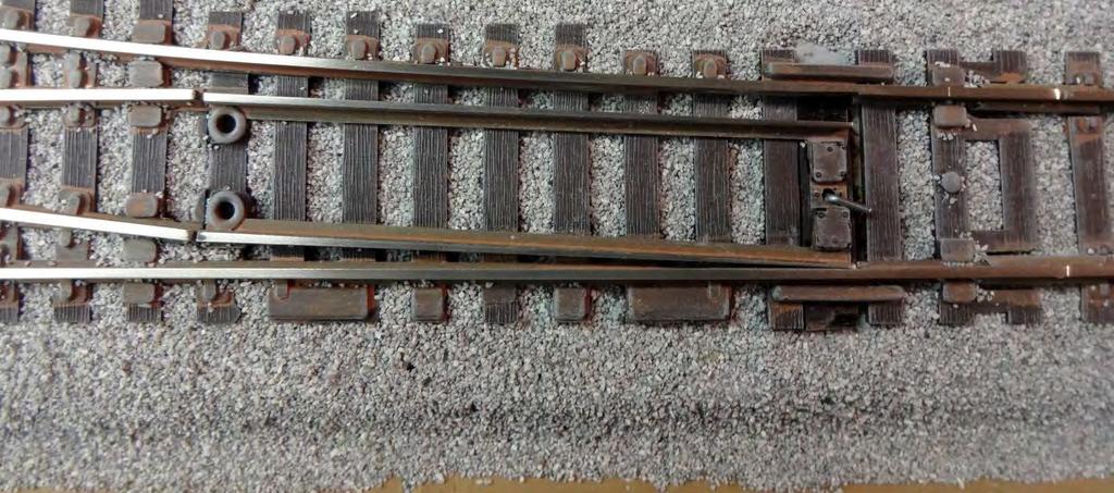 Ballasting Track Ensure the points are clear of excess