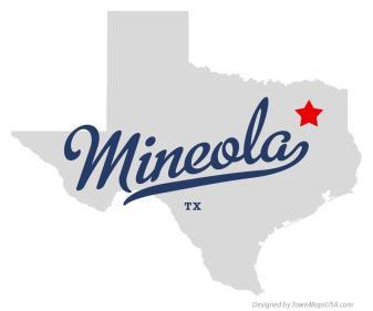 Mineola, near Tyler, Texas.
