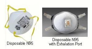 TYPES OF AIR PURIFYING RESPIRATORS: Disposable N95 Air Purifying Respirator (basic protection, cheapest, easiest to find). Must be labeled with the words NIOSH and N95.