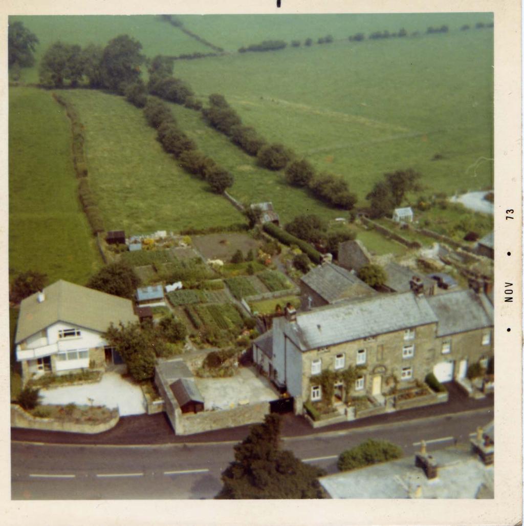 Burgage plots behind The Cross/The Manor House, November 1973, before