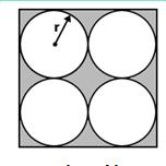ACT QUESTION OF THE DAY All circles are tangent to each other and to the polygon shown.