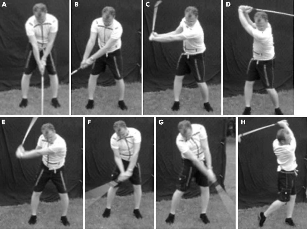 Muscle activity during golf swing 801 Figure 1 Phases of the golf swing.